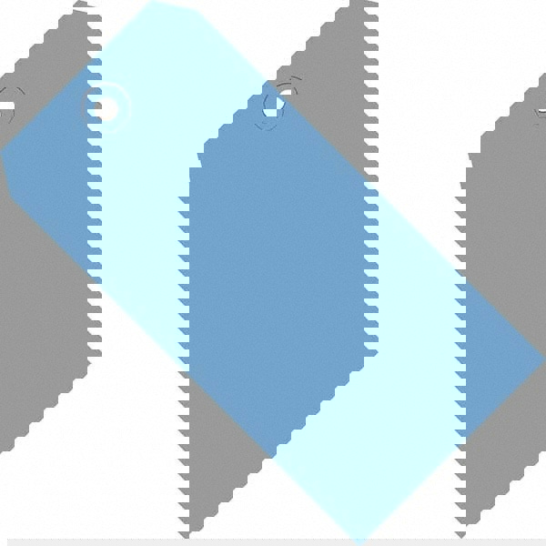 Blank Tag: 4-3/4'' High, Dark Blue, Synthetic Paper